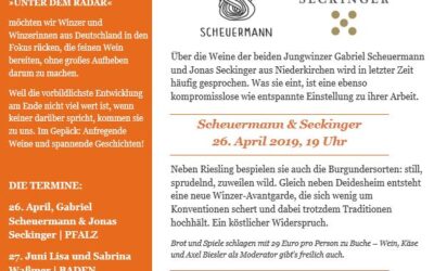 Le Sommelier setzt Reihe mit Jungwinzern fort